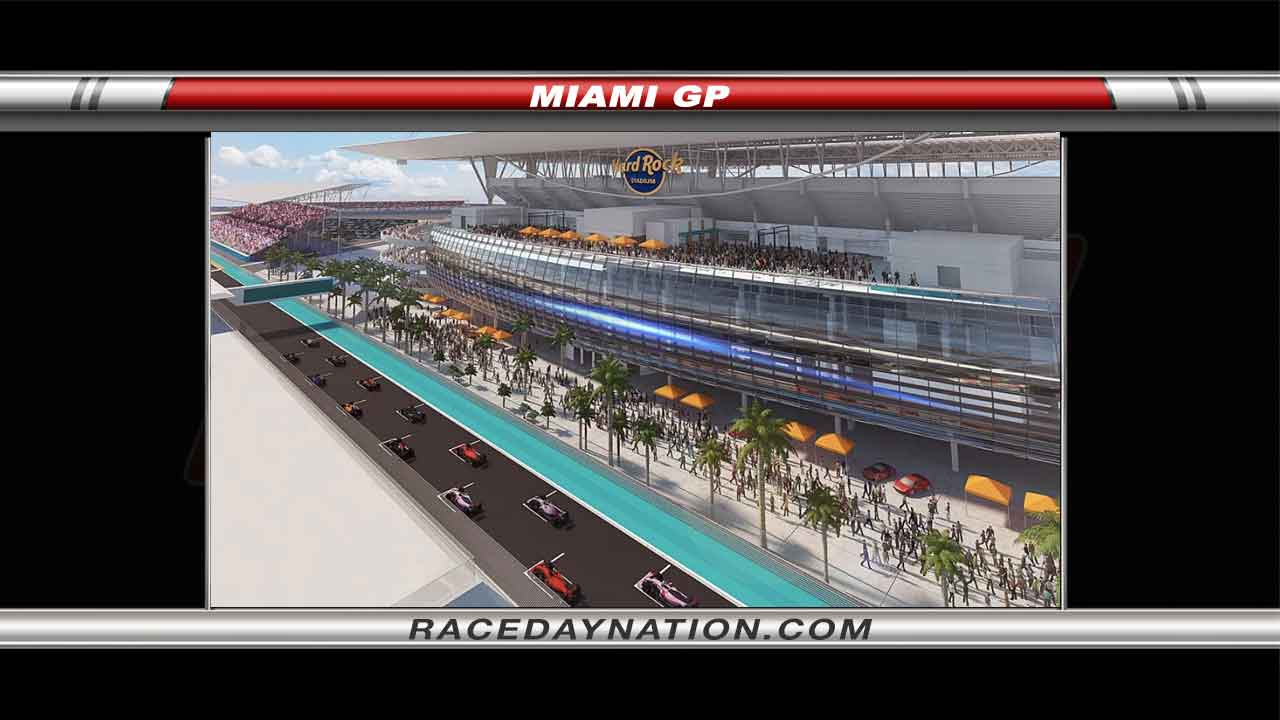 Miami GP will go on as scheduled. Track in front of Hard Rock Stadium.
